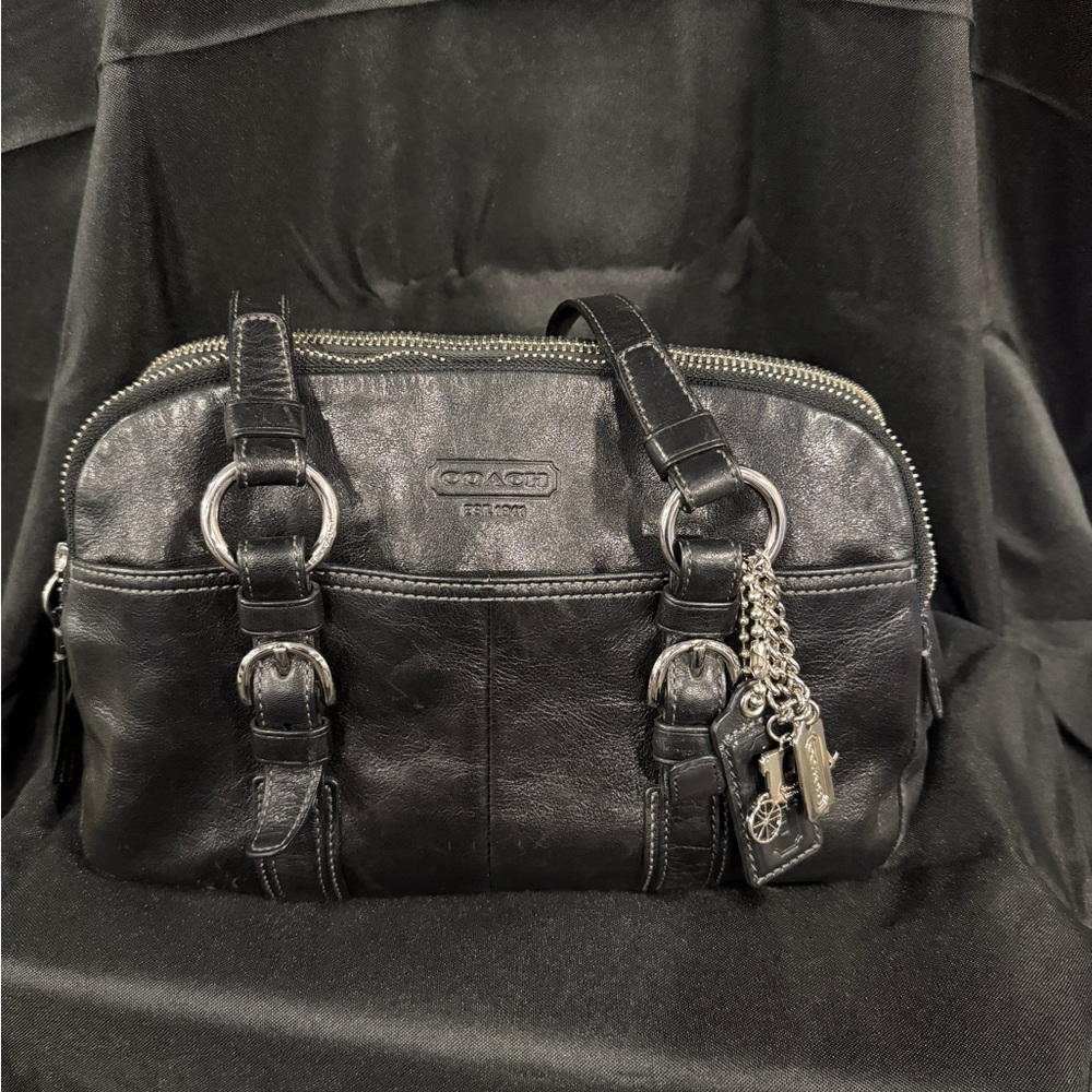 Coach Bonnie Black Leather Handbag